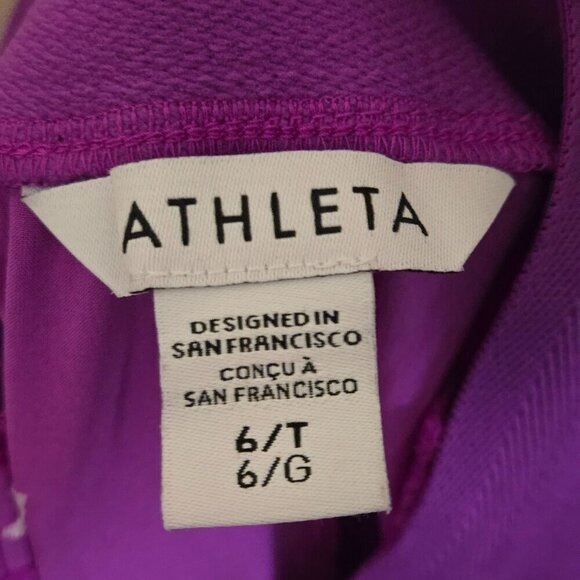 Athleta Vienna Slim Brooklyn Heights Jazz Purple/Pink Pants Size 6T - Picture 7 of 9